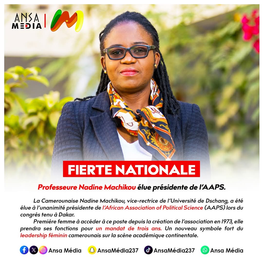 Professeure Nadine Machikou élue présidente de l’AAPS.