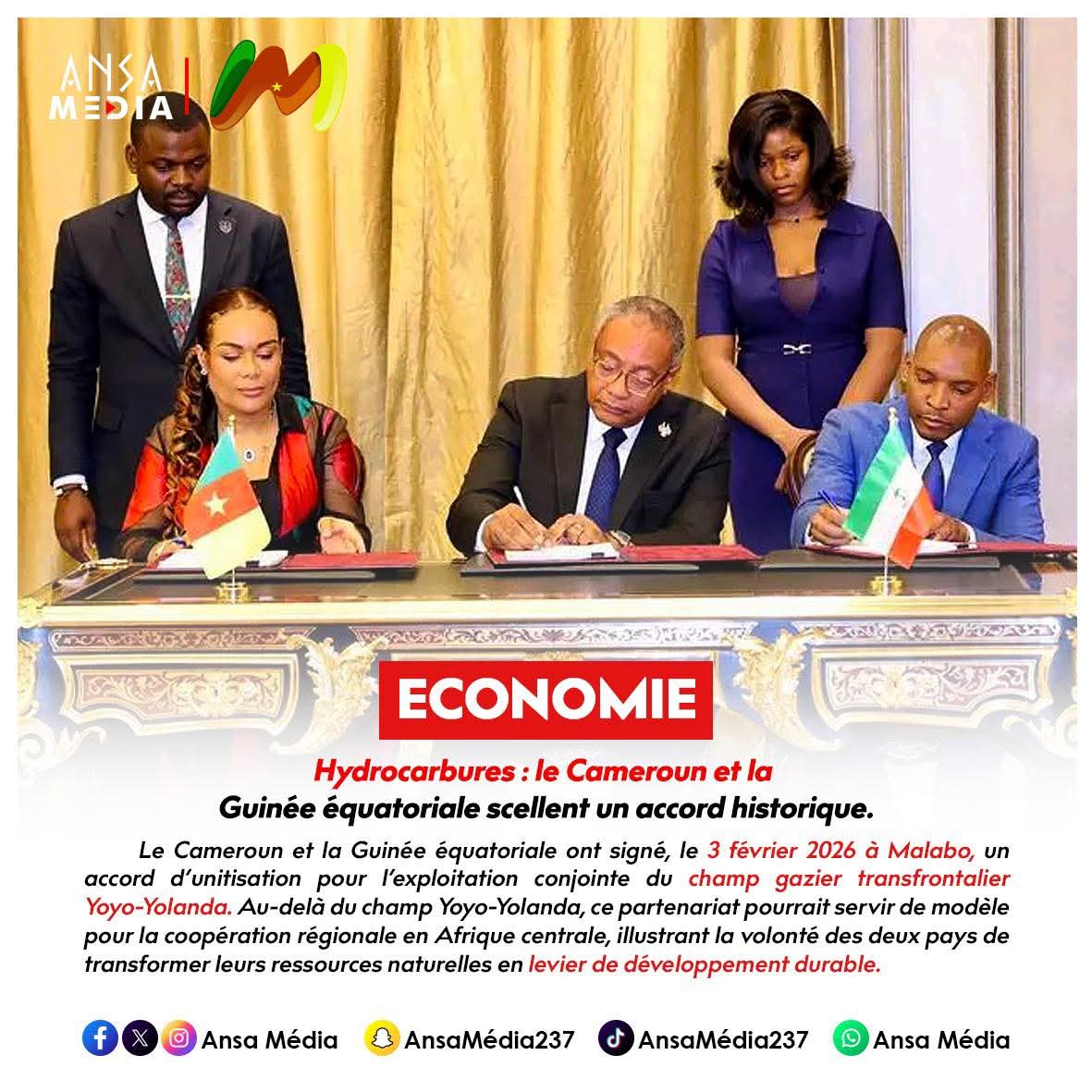Hydrocarbures : le Cameroun et la Guinée équatoriale scellent un accord historique.