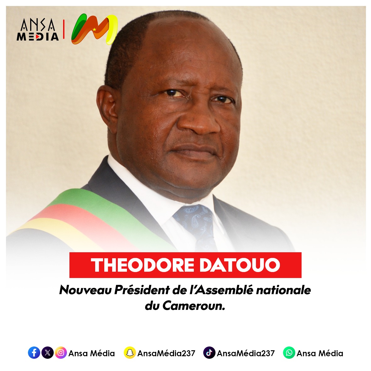 Théodore Datouo aurait été élu Président de l’Assemblée nationale.