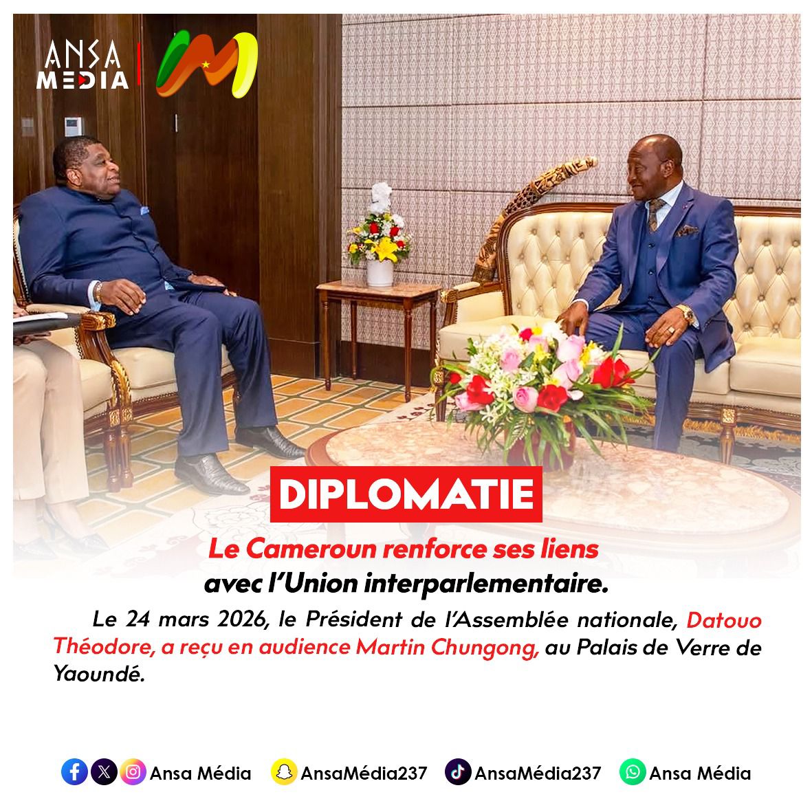 Le Cameroun renforce ses liens avec l’Union interparlementaire.
