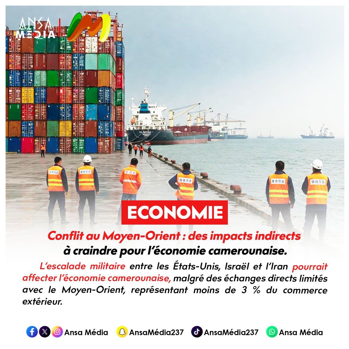 Conflit au Moyen-Orient : des impacts indirects à craindre pour l’économie camerounaise.