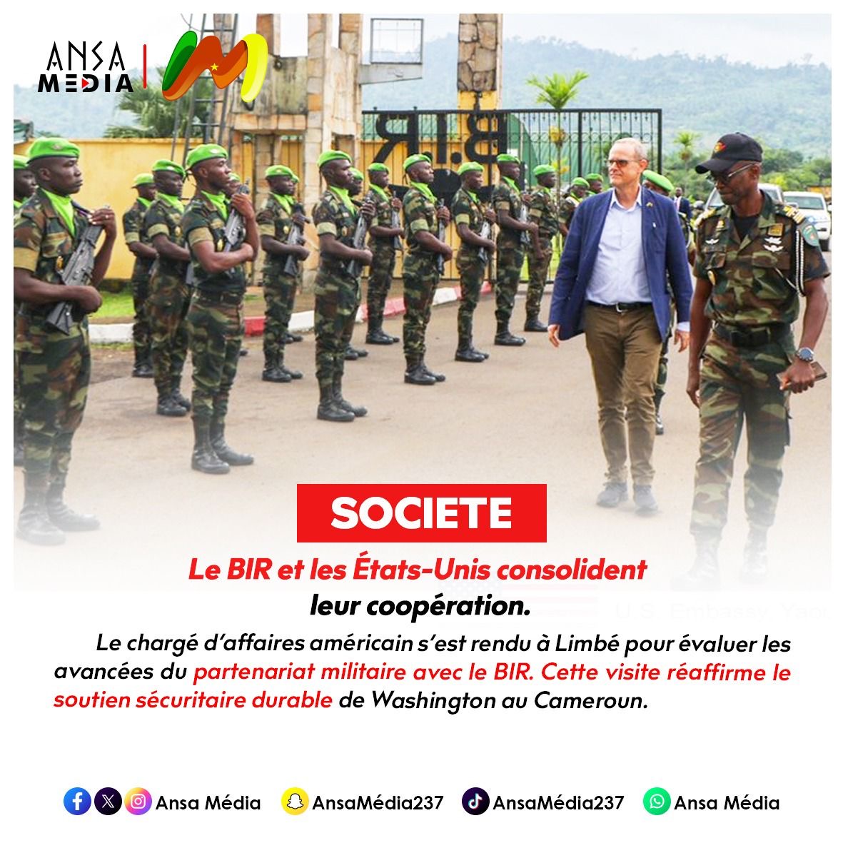 Le BIR et les États-Unis consolident leur coopération sécuritaire à Limbé.