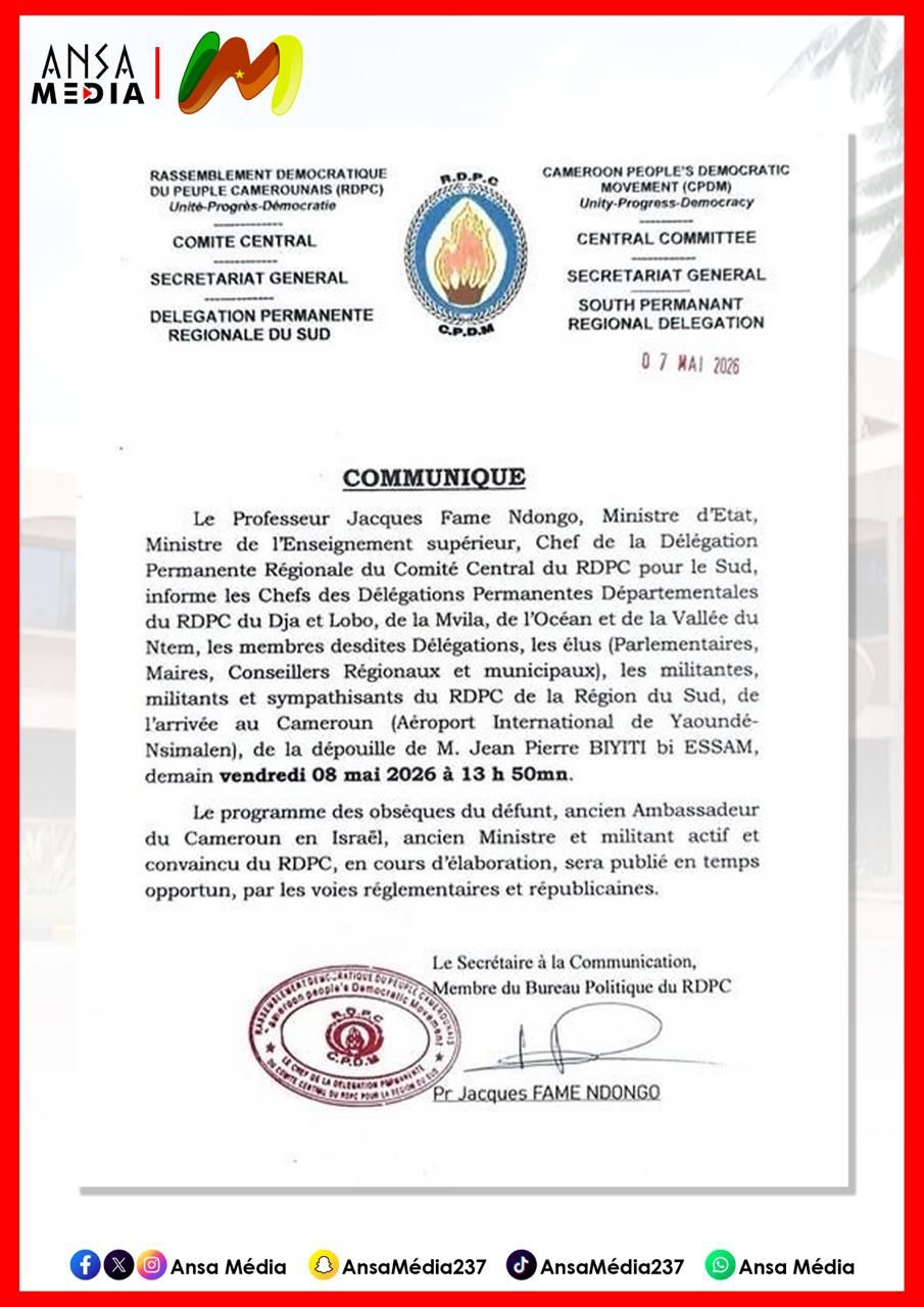Communiqué RDPC