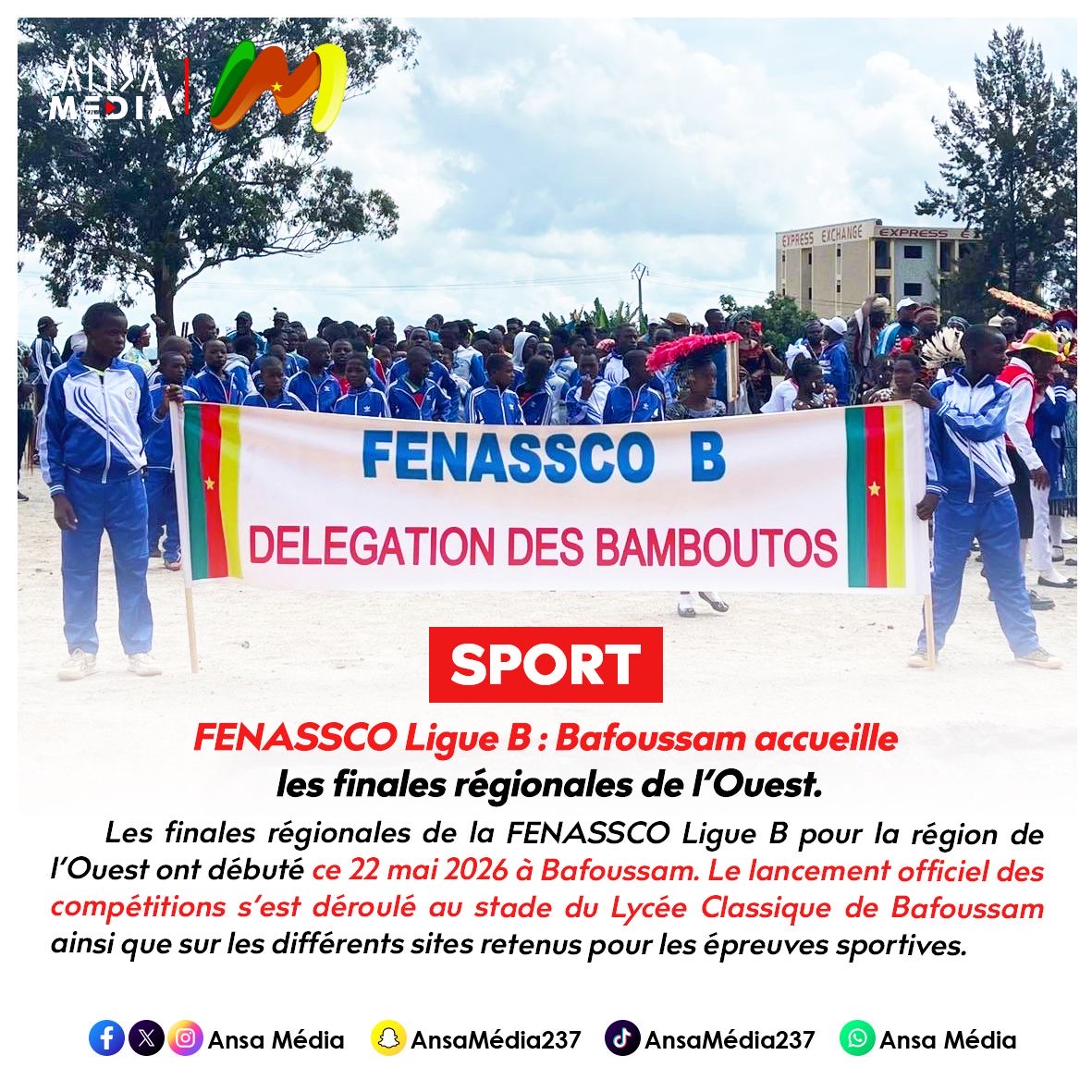 FENASSCO Ligue B : Bafoussam accueille les finales régionales de l’Ouest.