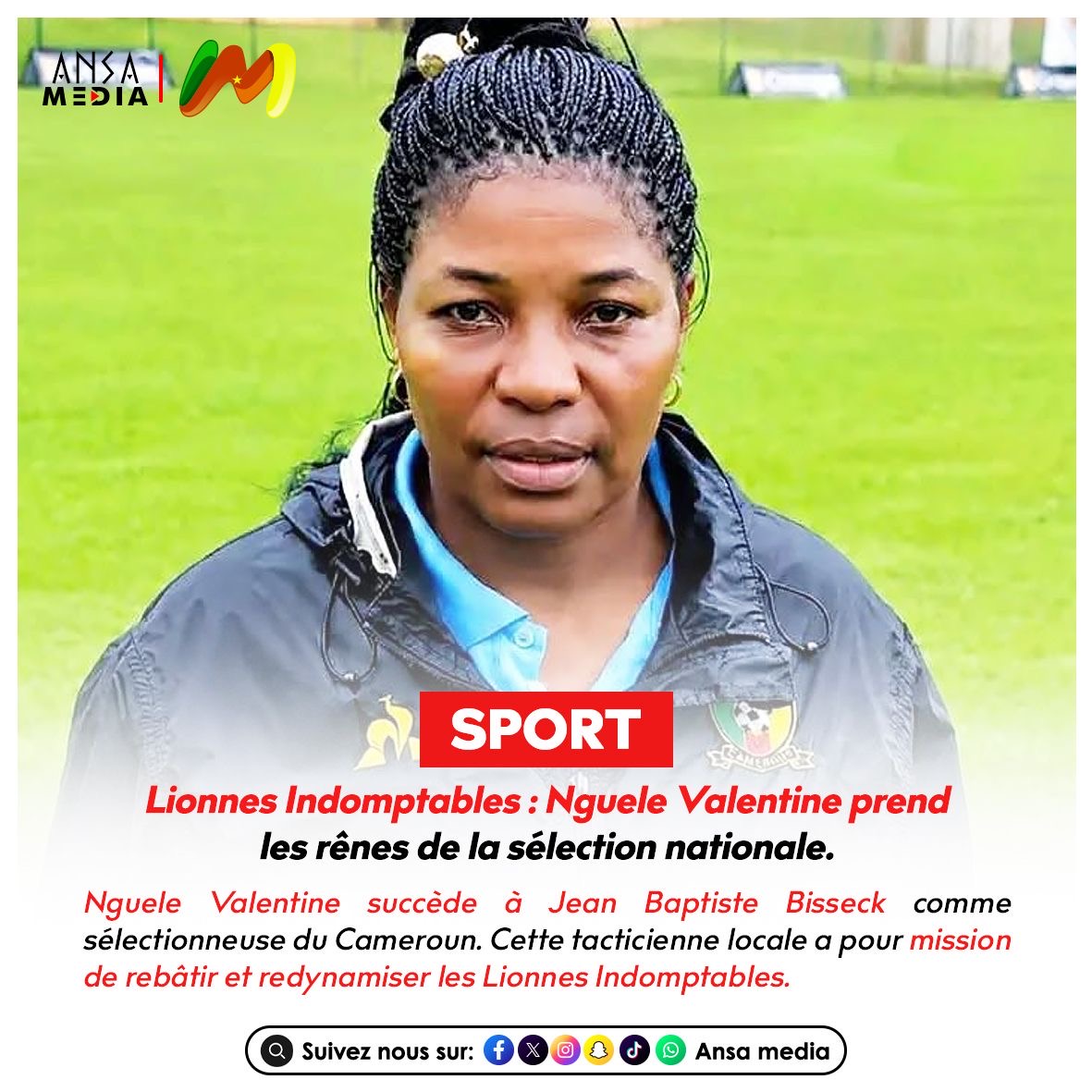 Lionnes Indomptables : Nguele Valentine prend les rênes de la sélection nationale