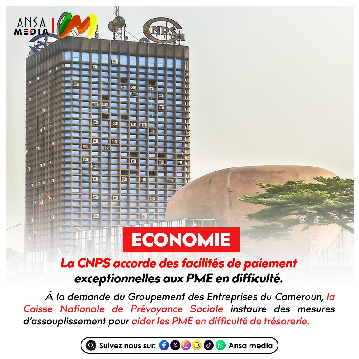 Économie  : La CNPS accorde des facilités de paiement exceptionnelles aux PME en difficulté.
