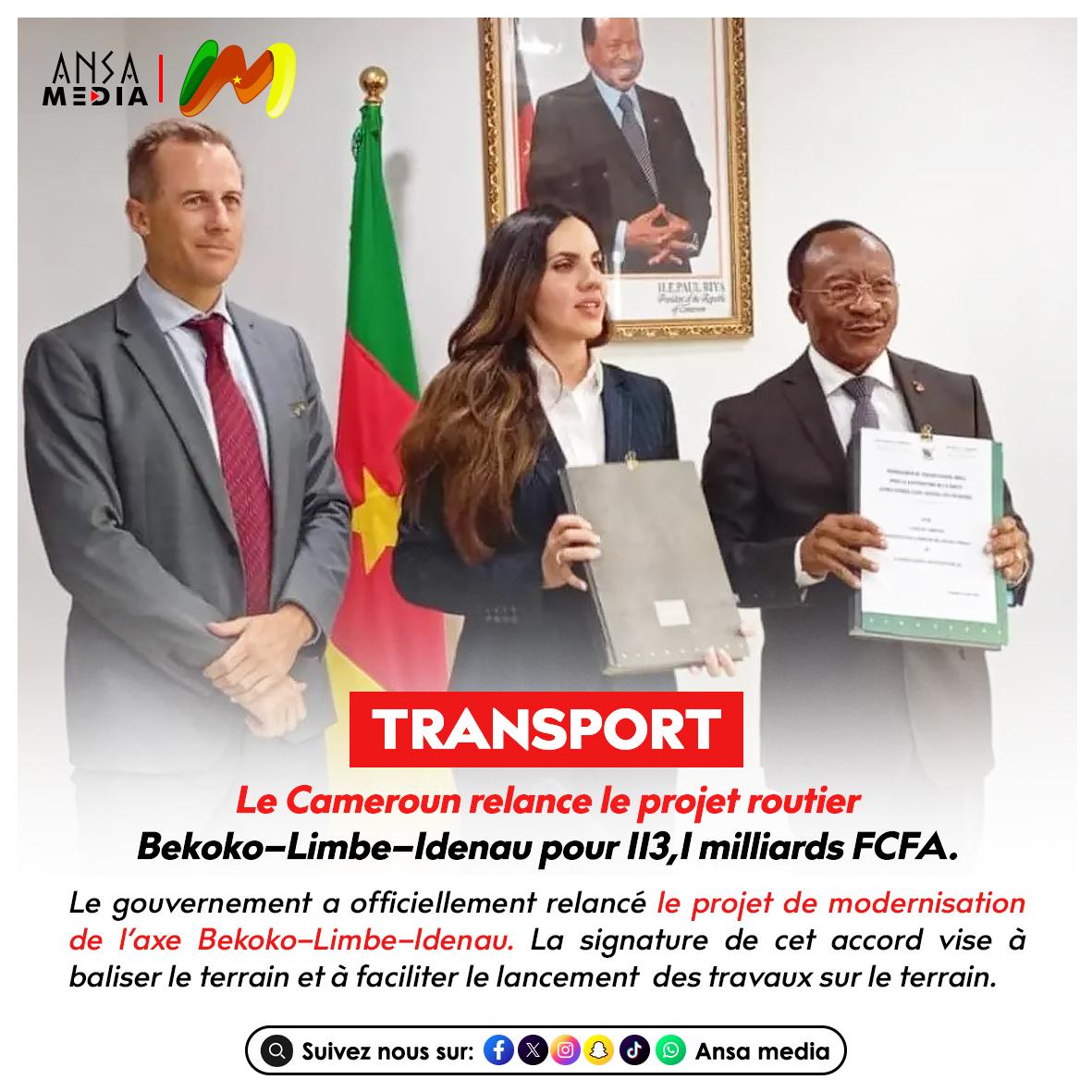 Le Cameroun relance le projet routier Bekoko–Limbe–Idenau pour 113,1 milliards FCFA.