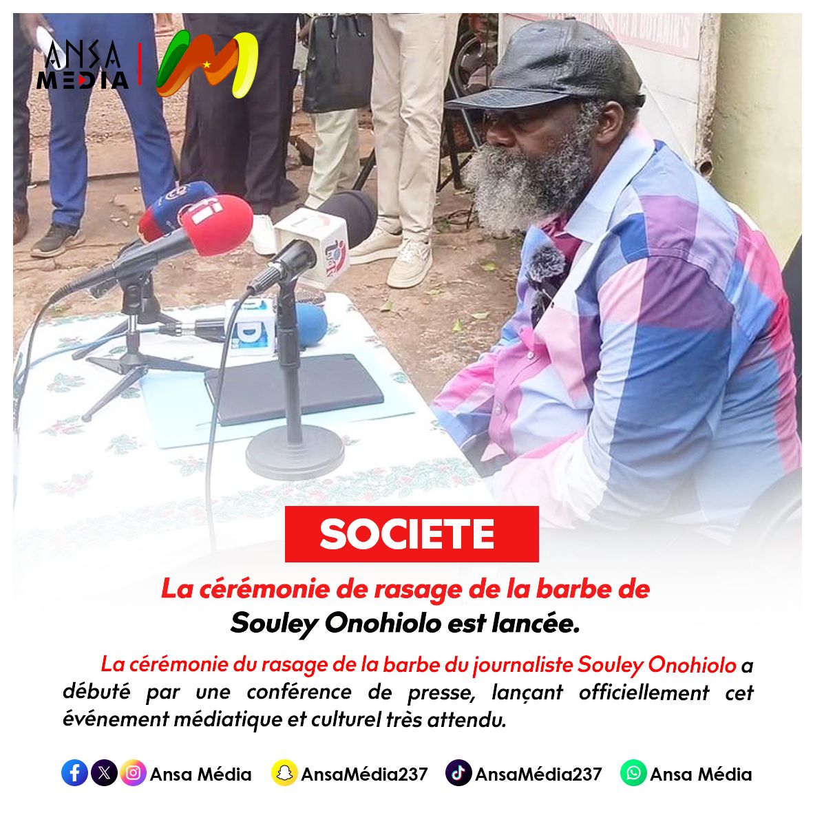 La cérémonie de rasage de la barbe de Souley Onohiolo est lancée.