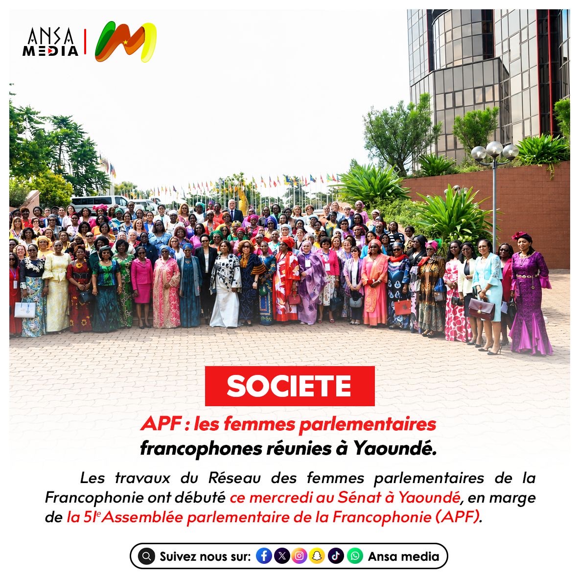 APF : les femmes parlementaires francophones réunies à Yaoundé.