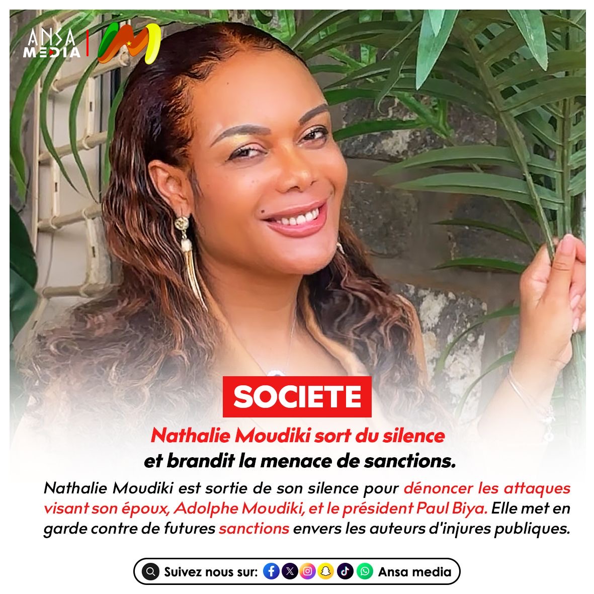 Nathalie Moudiki sort du silence et brandit la menace de sanctions.