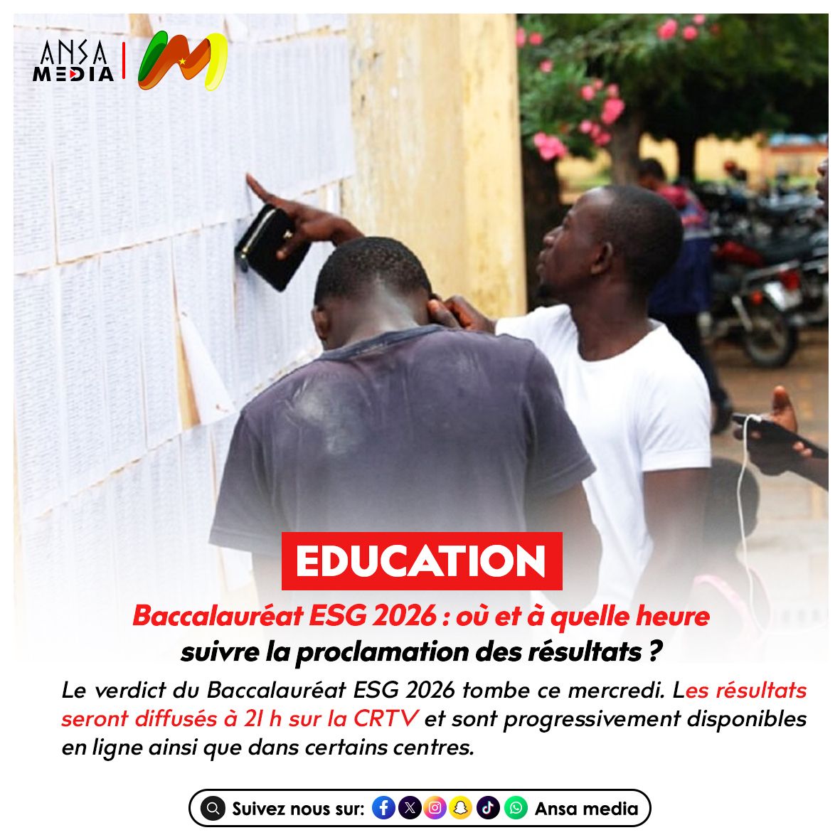 Baccalauréat ESG 2026 : où et à quelle heure suivre la proclamation des résultats ?