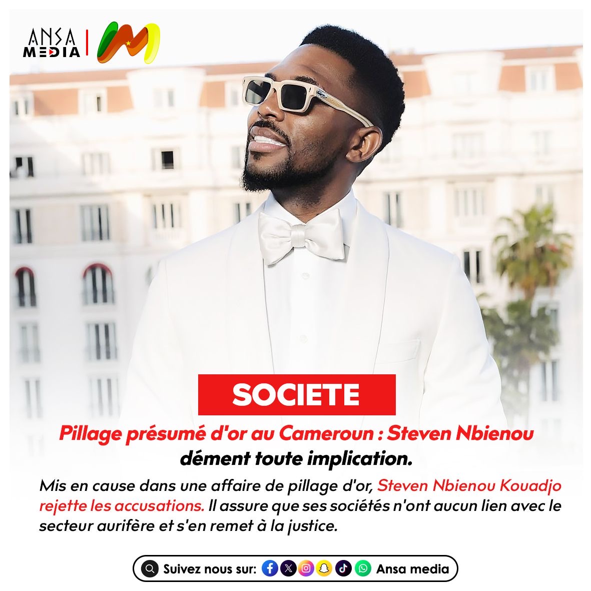 Pillage présumé d'or au Cameroun : Steven Nbienou dément toute implication.