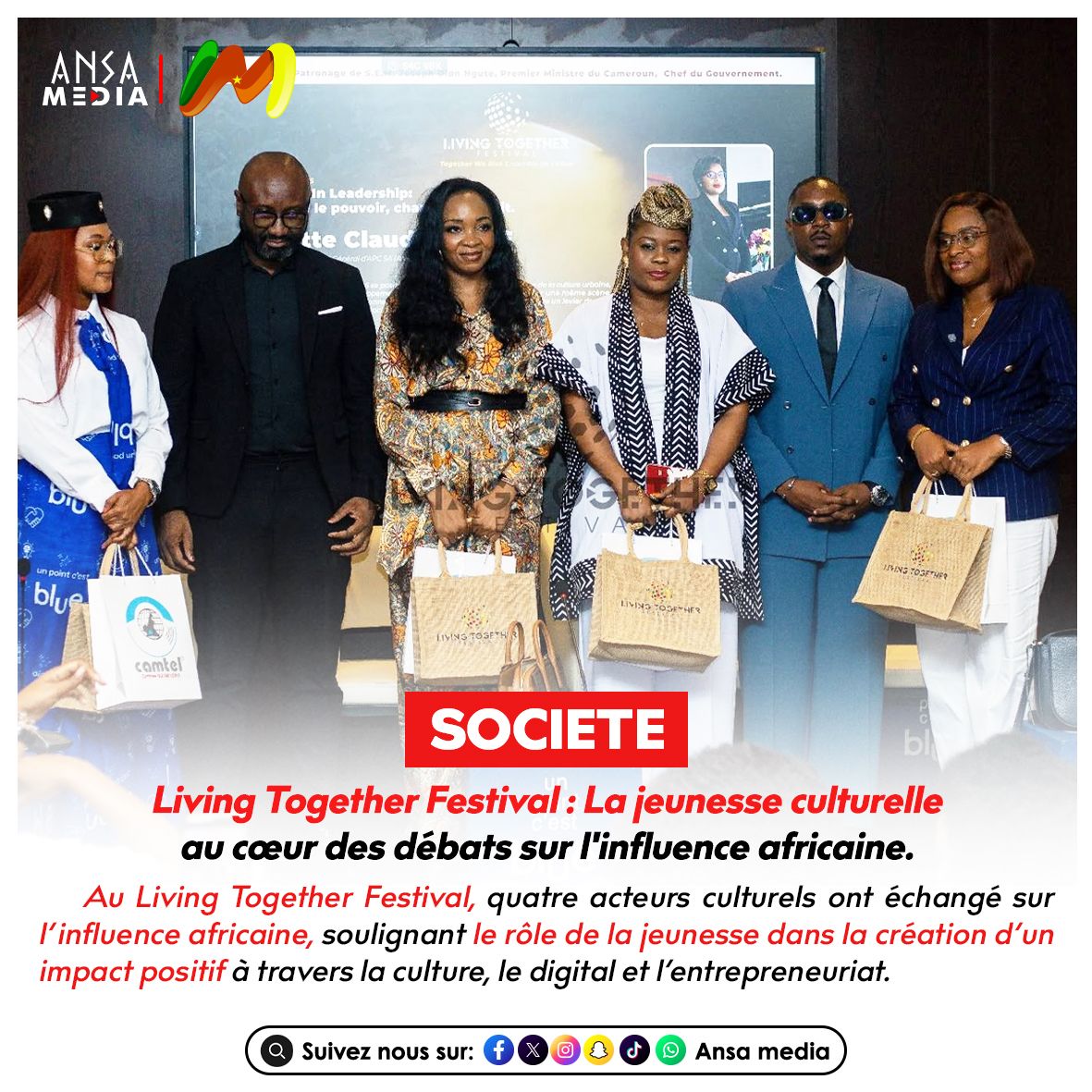Living Together Festival : La jeunesse culturelle au cœur des débats sur l'influence africaine.